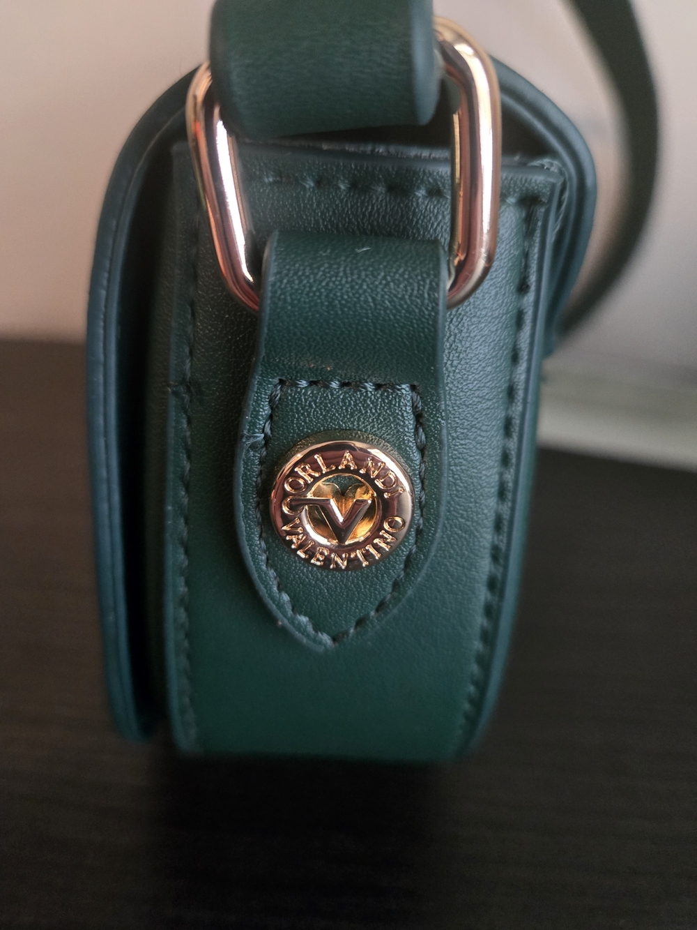 Valentino Orlandi Green Leather Shoulder Bag NWT Rwtail $168 - Picture 5 of 10